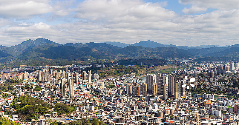 漳平城区全景图片素材