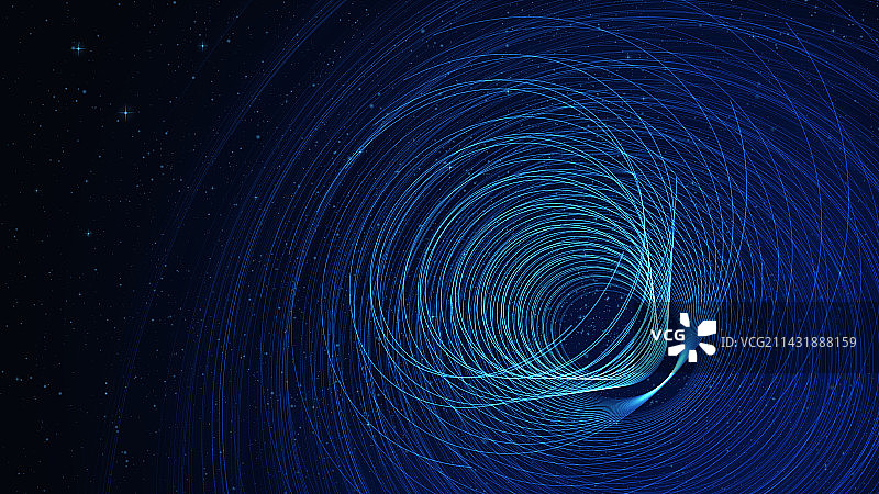 发光射线状星空背景图片素材