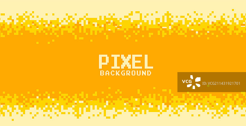 黄色和橙色阴影像素背景设计图片素材