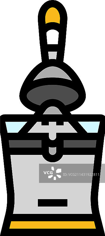 柑橘榨汁机厨房炊具彩色图标图片素材