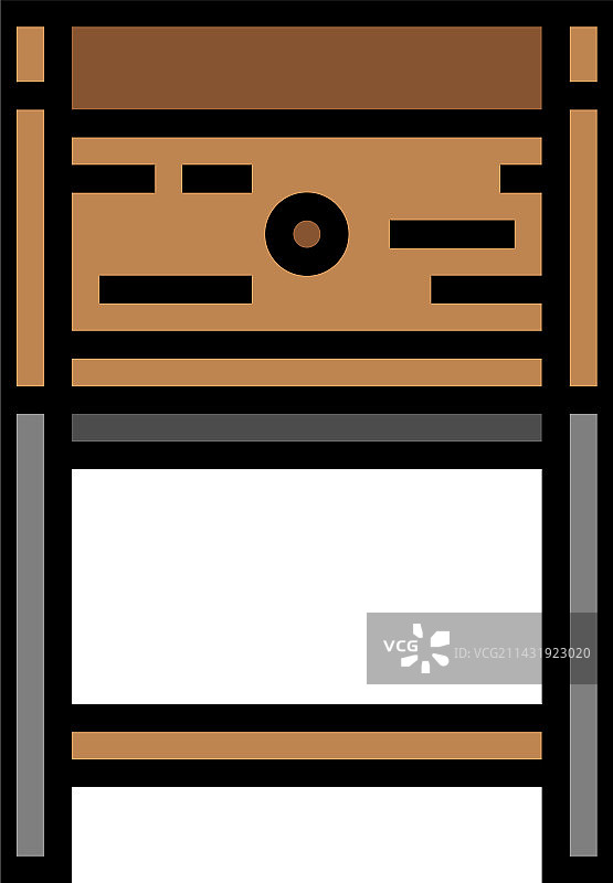 客厅边桌彩色图标图片素材