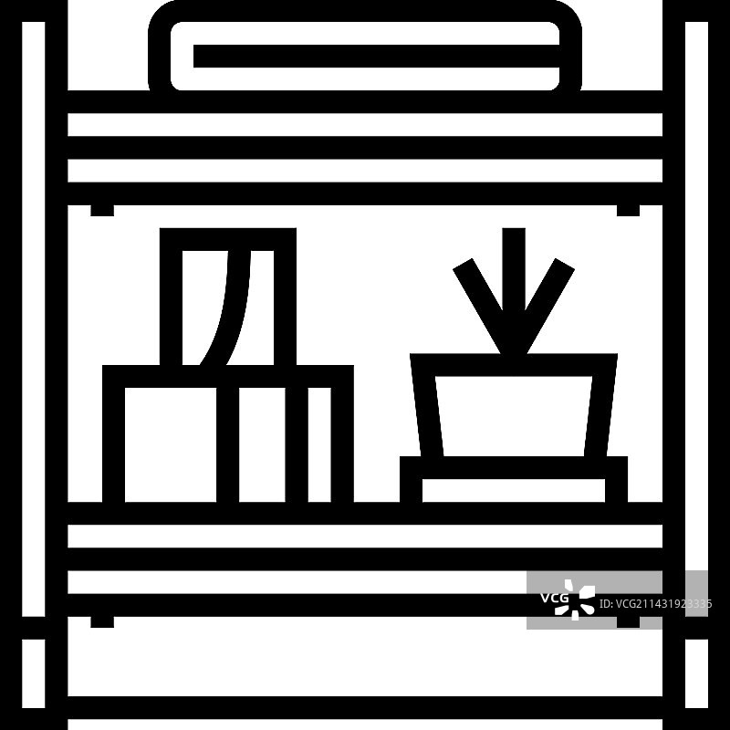 浴室置物架内饰线条图标图片素材