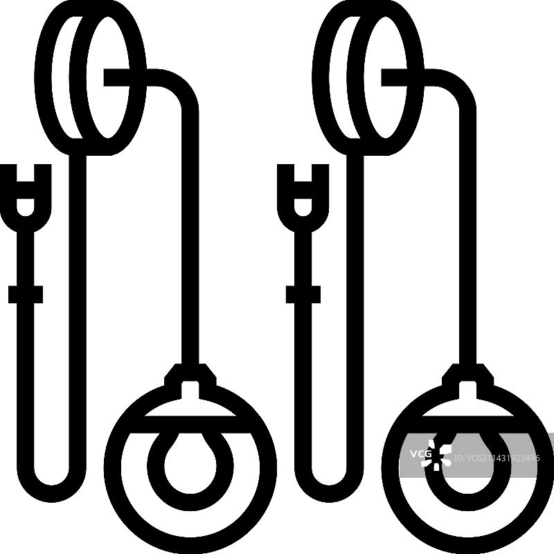 卧室壁灯内饰线条图标图片素材