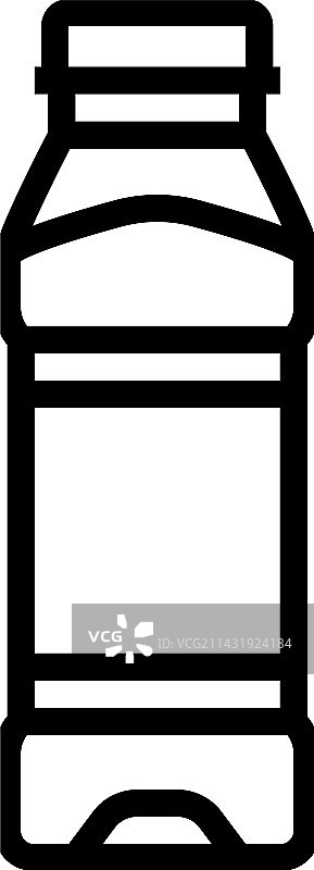 空果汁塑料瓶线条图标图片素材