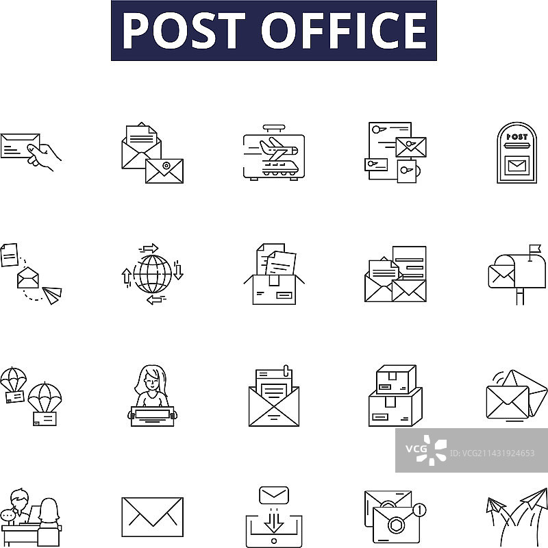 邮局标志和邮件标识图片素材