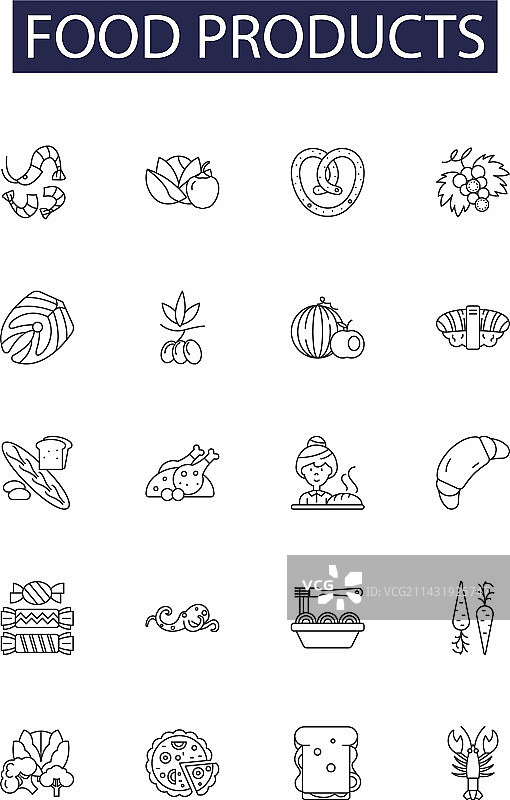 食品系列图标和乳制品标志图片素材