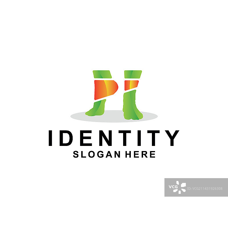 人体双脚踝几何现代设计图片素材