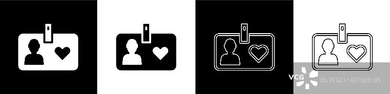 志愿者身份卡图标图片素材