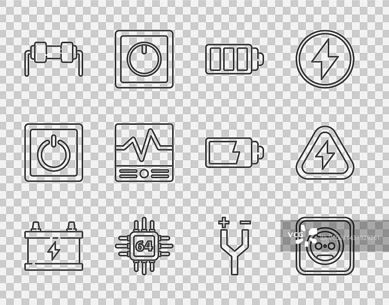 汽车电池和电源插座图片素材