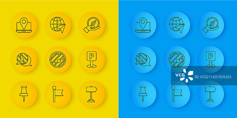 城市地图信息图上的图钉图片素材