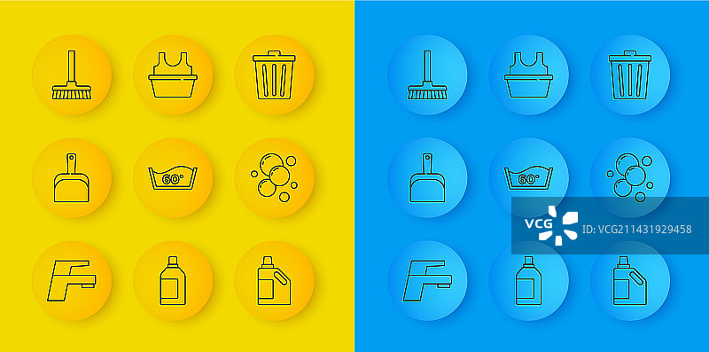 水龙头、簸箕、温度计、洗涤系列图片素材