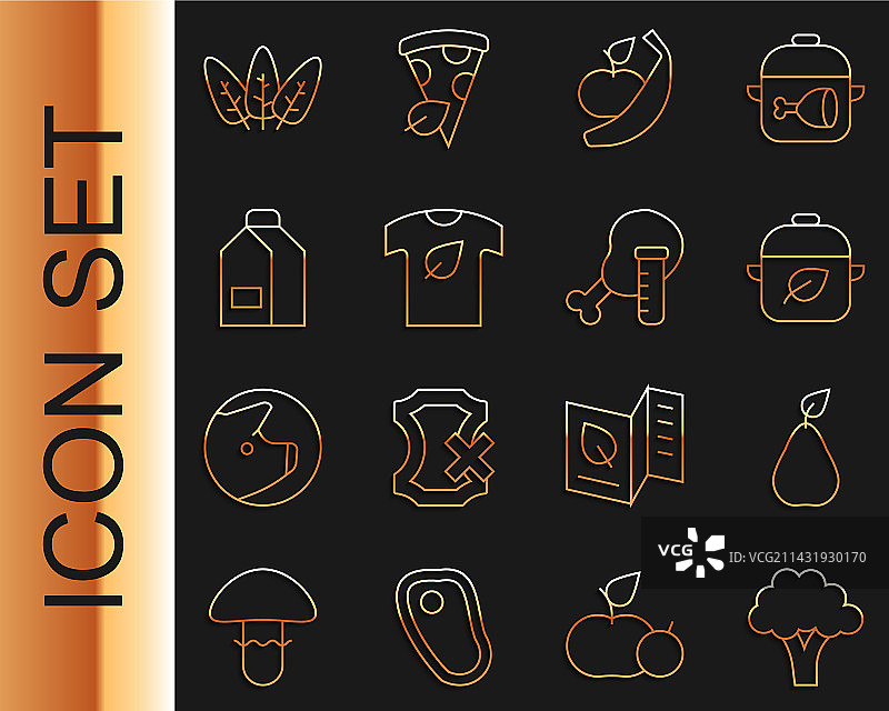 西兰花、梨、纯素食品与苹果图片素材