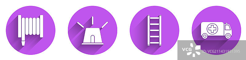 软管卷盘闪光器警笛消防逃生图片素材