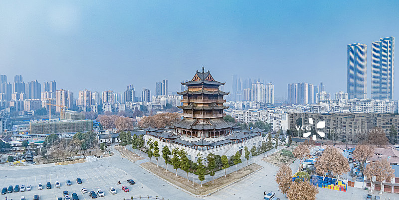 武汉归元寺建筑风光图片素材