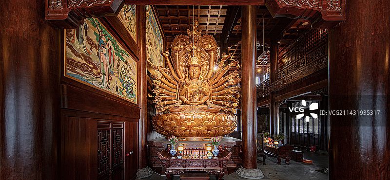 武汉归元寺佛像图片素材