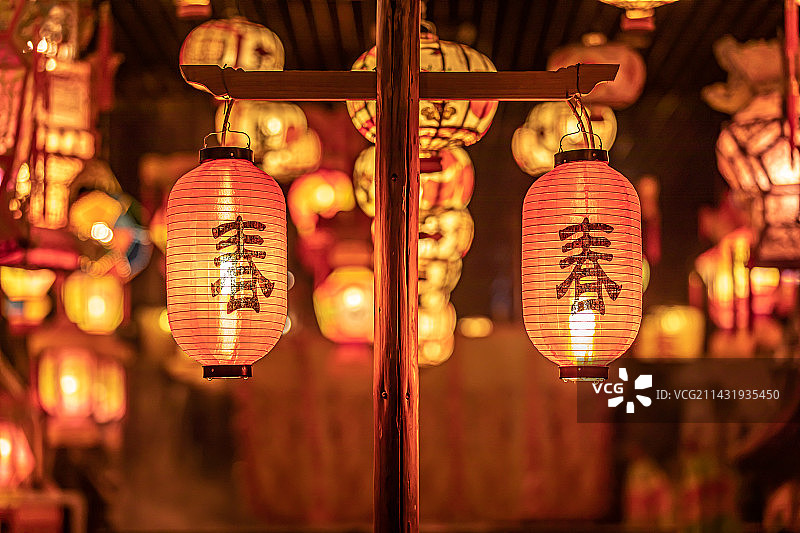 中式灯笼图片素材