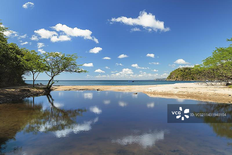 科斯达黎加瓜纳卡斯特El Jobo海滩图片素材