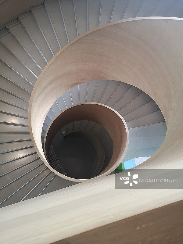 螺旋楼梯正上方图片素材