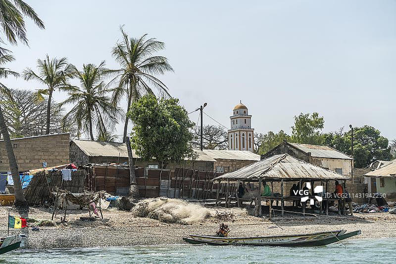 杰纳克岛塞内加尔锡内萨卢姆三角洲西非风光图片素材