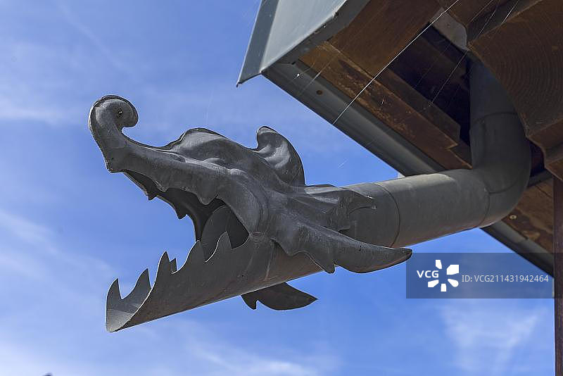 巴伐利亚滴水嘴兽龙头，德国，欧洲图片素材