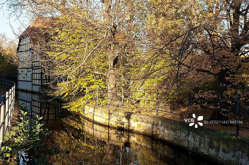 奎德林堡金色秋季风光图片素材