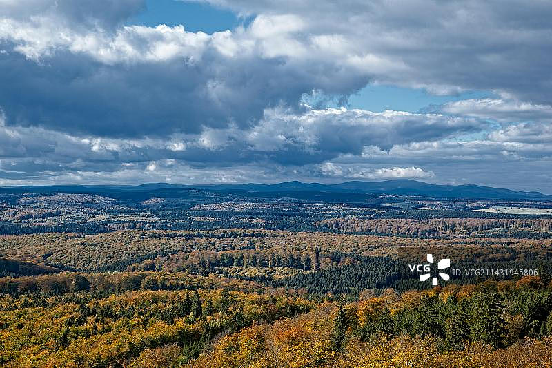 从哈茨山脉约瑟夫十字架上看到的景色图片素材