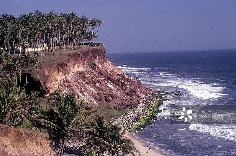 喀拉拉邦瓦尔卡拉海滩风光图片素材