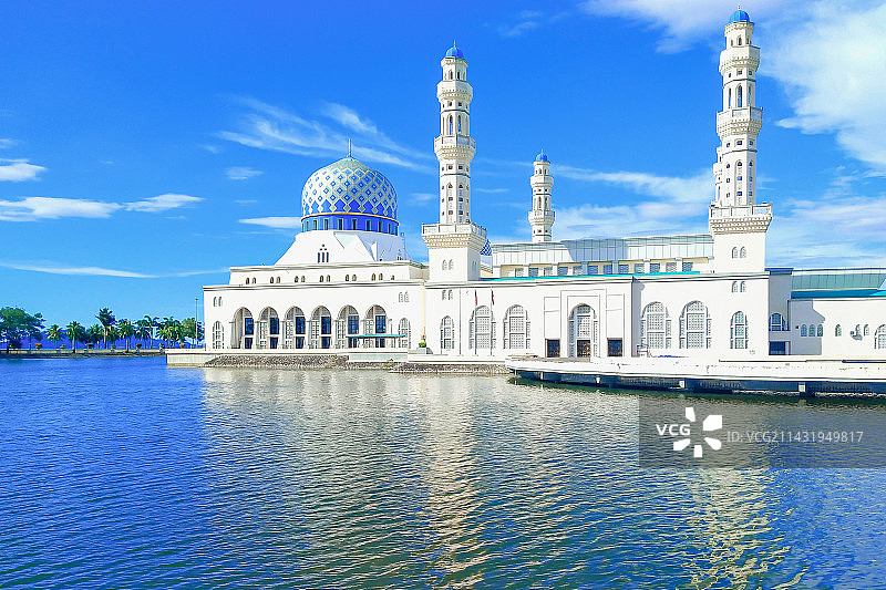 水上清真寺图片素材