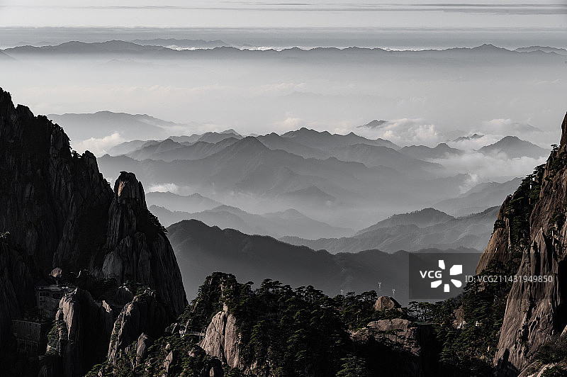 水墨江山图片素材