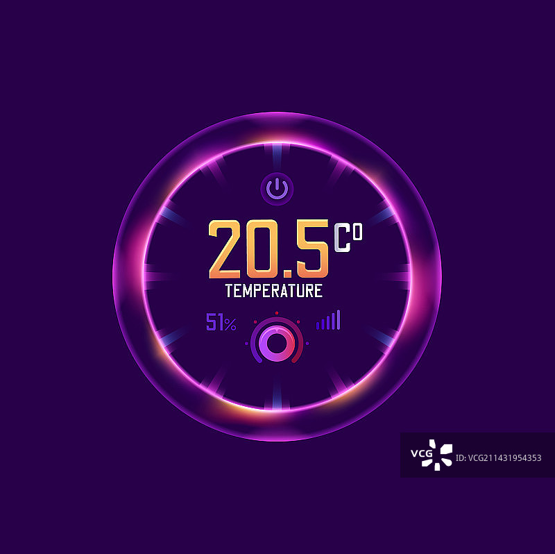 智能恒温器温度控制图片素材