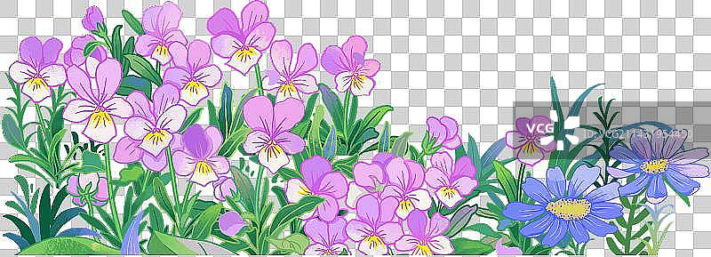 花丛边框图片素材