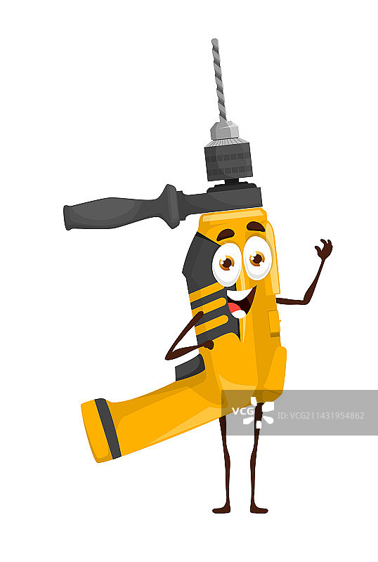 卡通电钻工具木工器械图片素材