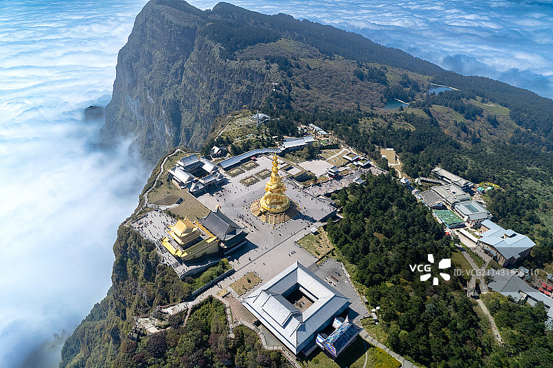 峨眉山金顶图片素材