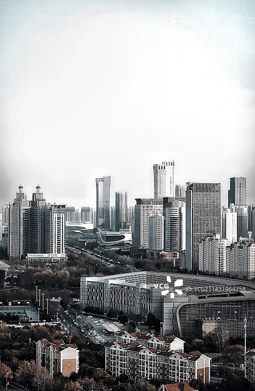 城市风光高视角图片素材