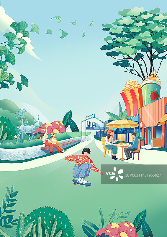 商业街图片素材