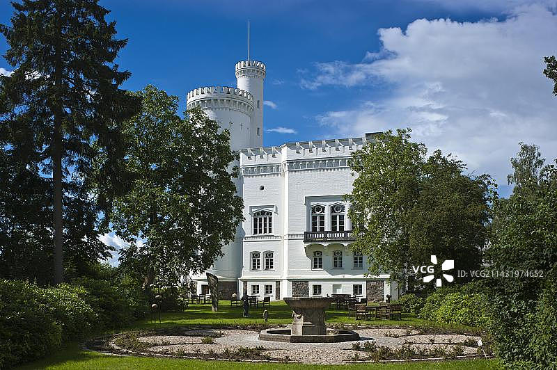 德国布洛门堡城堡花园景观图片素材