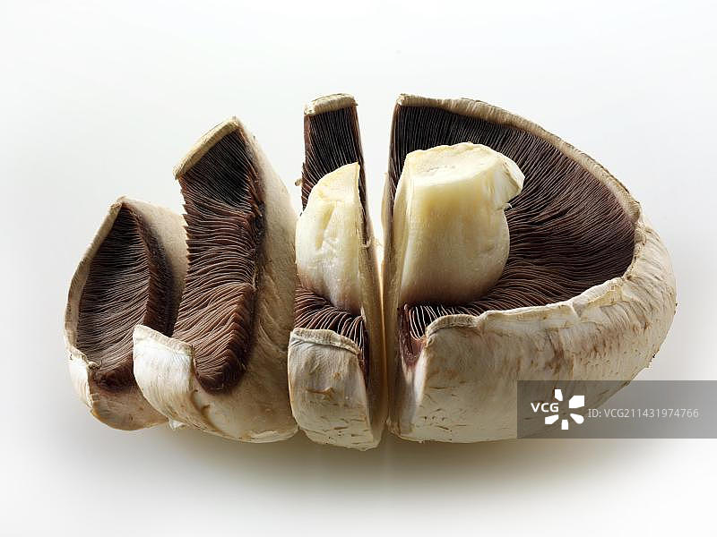 切开的蘑菇图片素材