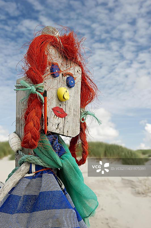 德国石勒苏益格-荷尔斯泰因州阿姆鲁姆岛的漂浮物雕塑图片素材