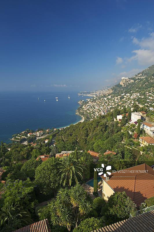 蔚蓝海岸或法国里维埃拉的蒙特卡洛图片素材