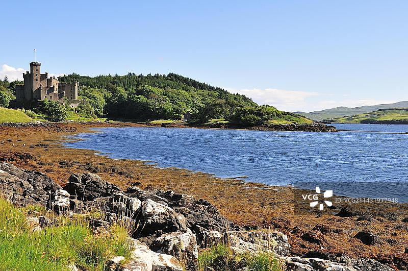 英国苏格兰斯凯岛邓韦根城堡图片素材