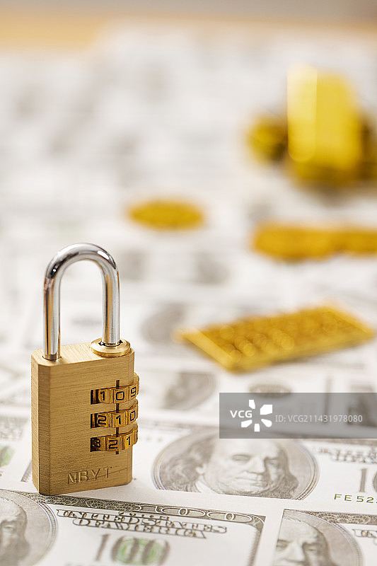 金融锁密码锁理财图片图片素材
