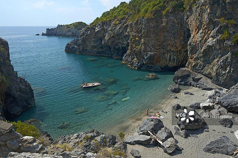 意大利卡拉布里亚圣尼古拉阿切拉小海湾图片素材