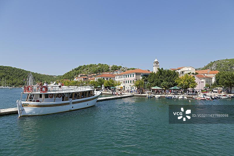 克罗地亚斯克拉丁镇景观图片素材