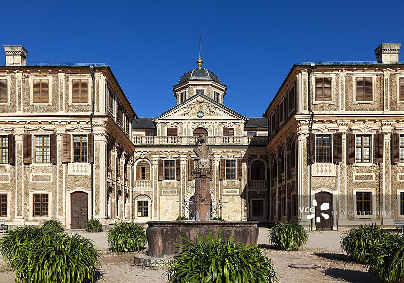 法沃里特城堡，德国巴登-符腾堡黑森林图片素材