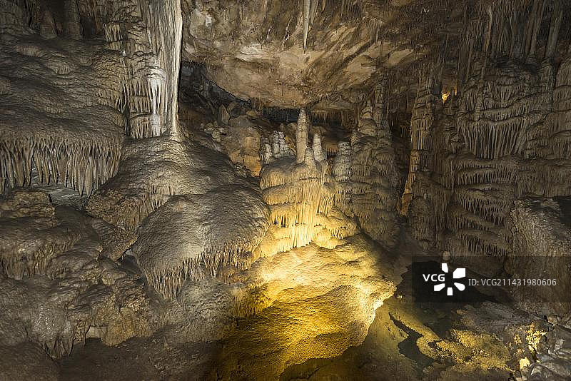 美国内华达州大盆地国家公园的莱曼洞穴图片素材