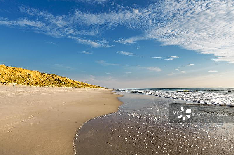 德国石勒苏益格-荷尔斯泰因州坎彭红崖风光图片素材