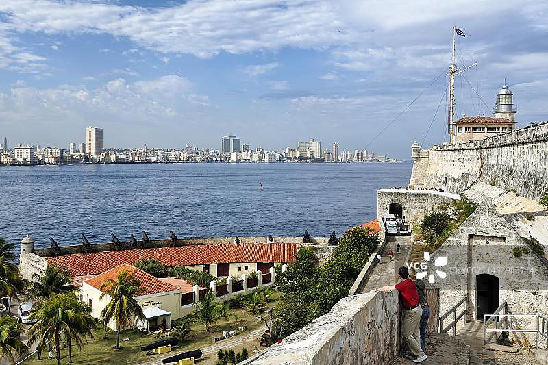 古巴哈瓦那莫罗城堡灯塔图片素材