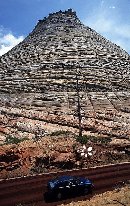 美国犹他州锡安国家公园棋盘 Mesa，北美图片素材