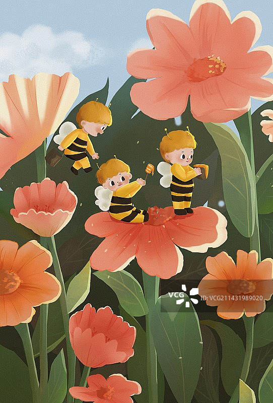 扁豆里的捉迷藏图片素材