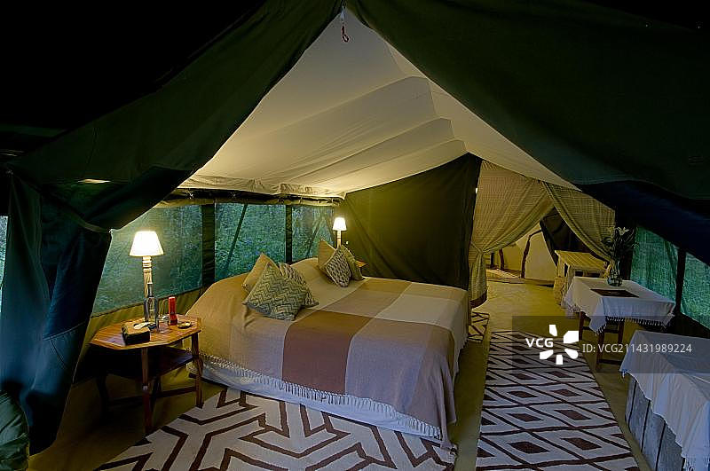 肯尼亚马赛马拉国家保护区理查兹营地图片素材